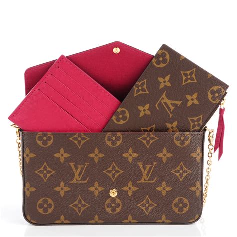 louis vuitton monogram pochette felicie chain wallet|Pochette Félicie .